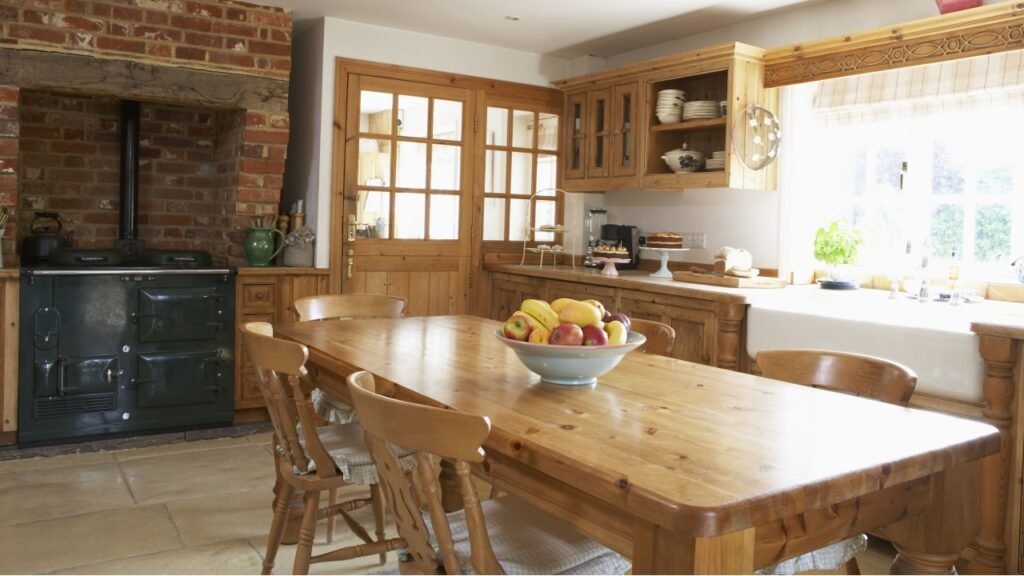 Interior Of Farmhouse Kitchen