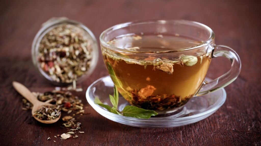 Mix of bio herbal tea