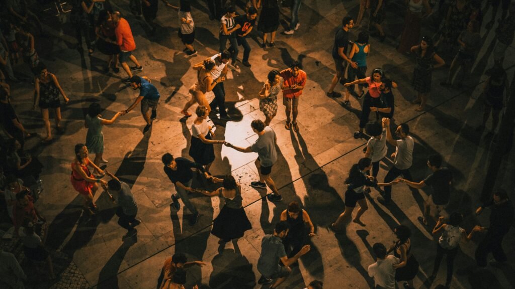 A community barn dance