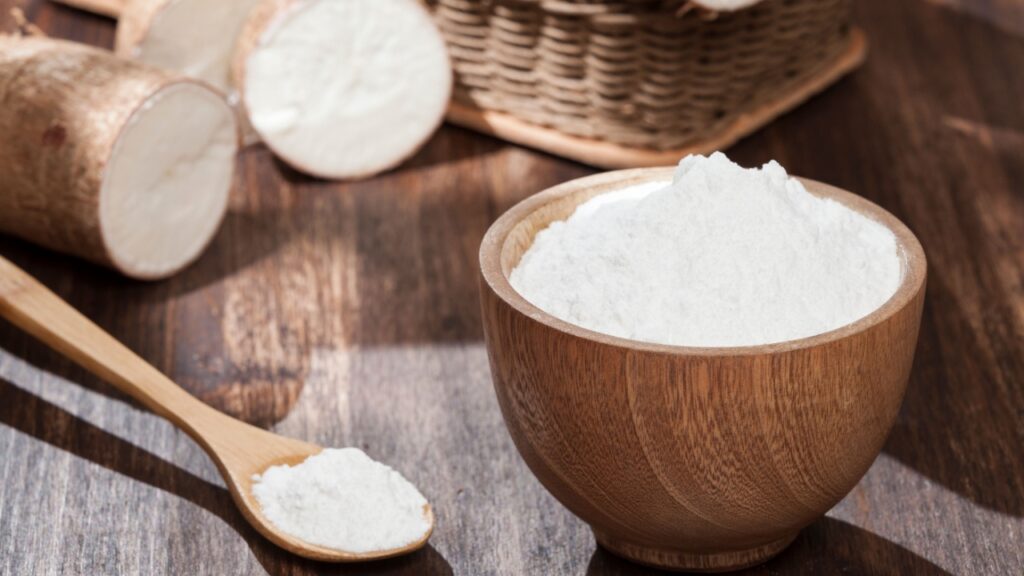 Organic raw Cassava Root Starch - Manihot esculenta.